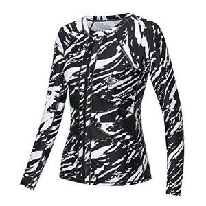 AXESEA Long Sleeve Rash Guard UPF 50+ UV Sun Protection Zip Front Swimsuit 6